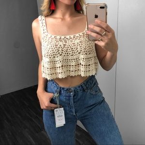 NWT millau crochet top